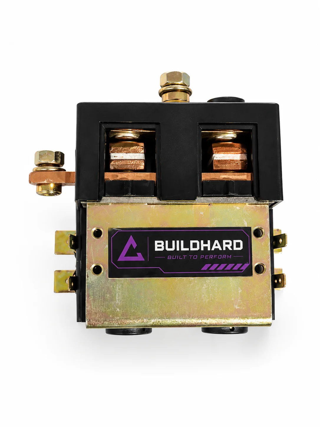 BUILDHARD 48V 200A DC Contactor SPDT Single Pole High Current Relay for EV, UGV, AGV, Battery & Solar Systems
